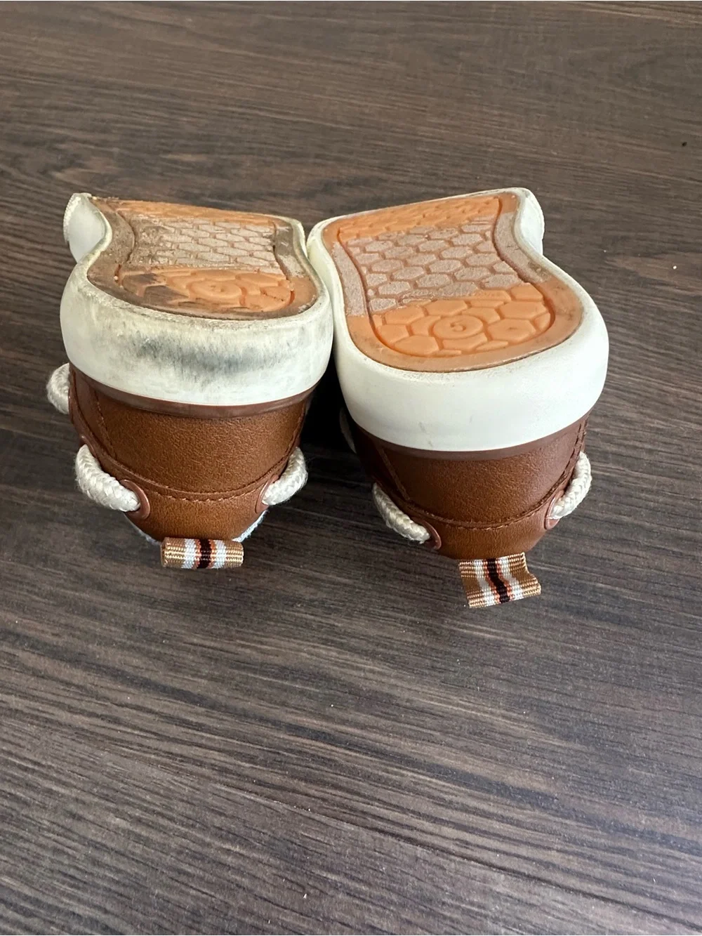 Toddler Brown Casual Slip-On Shoes with Velcro Strap